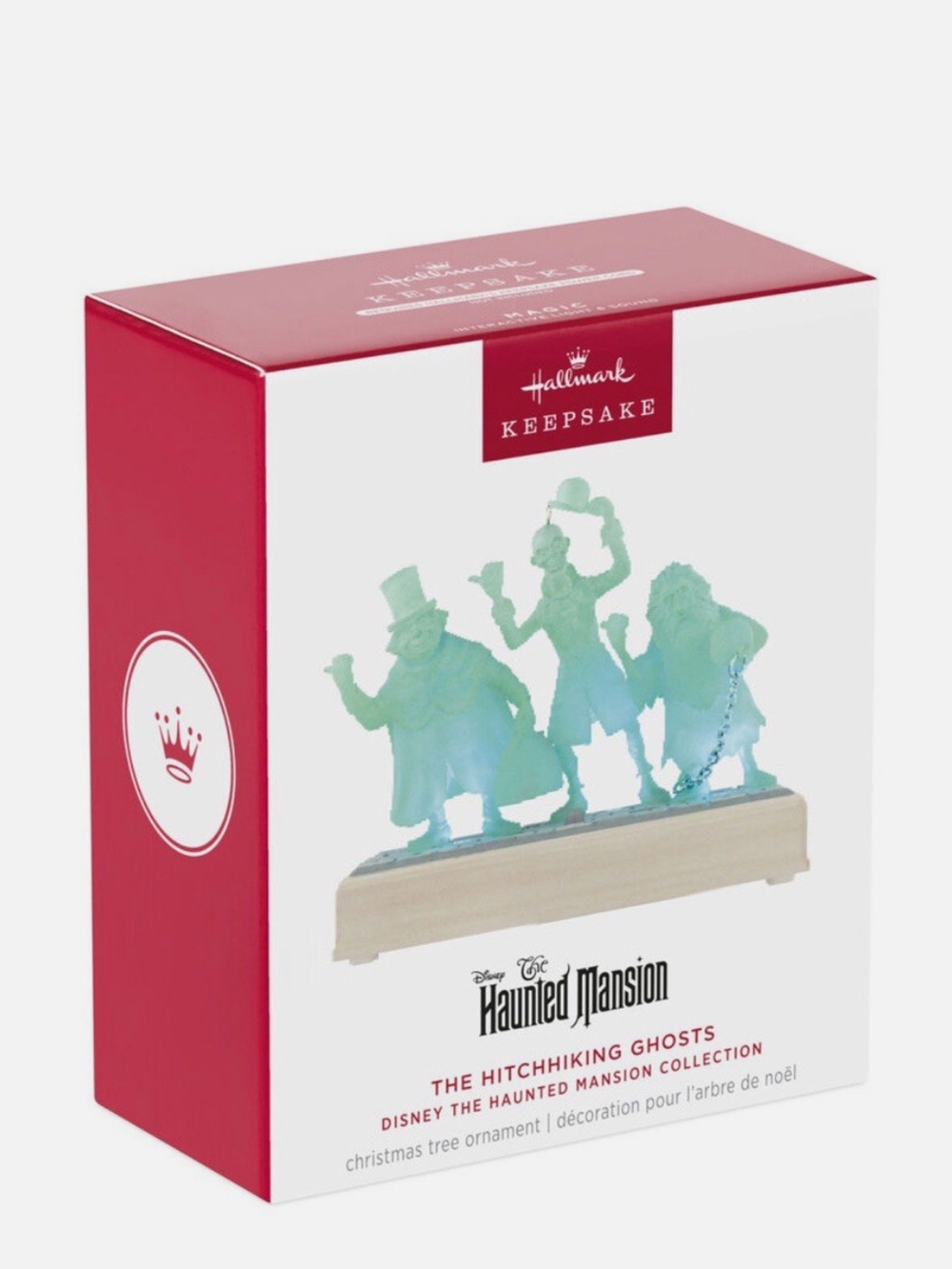 Hallmark Disney The Haunted Mansion "Hitchhiking Ghosts" Light & Sound Ornament